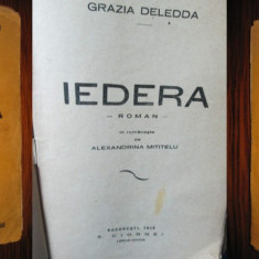 1762-Carte veche- Iedera-Grazia Deledda-1928.