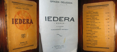 1762-Carte veche- Iedera-Grazia Deledda-1928. foto