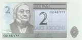 ESTONIA █ bancnota █ 2 Krooni █ 2006 █ P-85a █ UNC █ necirculata