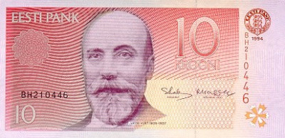 ESTONIA █ bancnota █ 10 Krooni █ 1994 █ P-77 █ UNC █ necirculata foto