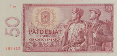 CEHOSLOVACIA ? bancnota ? 50 Korun ? 1964 ? P-90b ? UNC ? necirculata foto