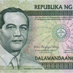 FILIPINE █ bancnota █ 200 Piso █ 2009 █ P-203 COMEMORATIV █ 60 ANI BANKING █ UNC