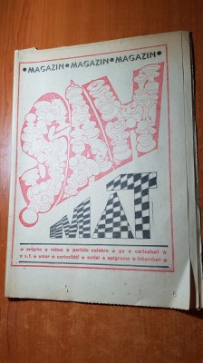 revista sah mat anii &amp;#039; 80 -umor ,rebus,stiri,enigme,curiozitati,caricaturi, etc foto