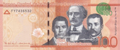 Bancnota Republica Dominicana 100 Pesos Dominicanos 2016 - P190c UNC foto