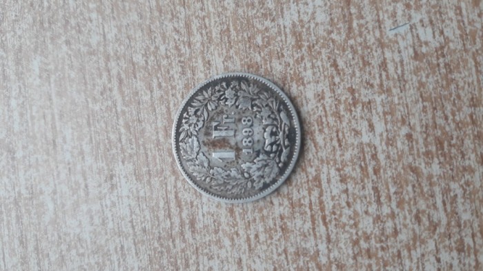 Elveția-1 francis 1898.