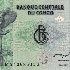 CONGO █ bancnota █ 100 Francs █ 2007 █ P-98 █ HdMZ █ UNC █ necirculata