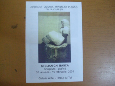 Basca Stelian sculptura grafica 2001 Hanul cu Tei expozitie foto