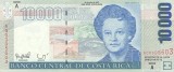 COSTA RICA █ bancnota █ 10000 Colones █ 1997 █ P-267a █ UNC █ necirculata