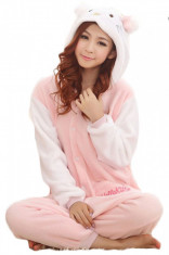 PJM8-225 Pijama kigurumi, tip salopeta, model Hello Kitty foto