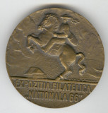 EXPOZITIA FILATELICA ,,NATIONALA 66&#039;&#039; Medalie CU DEDICATIE - SEMNATA H.IONESCU