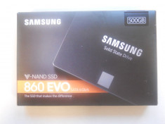 SSD Samsung 860 EVO 500GB SATA-III 2.5 inch Nou. foto