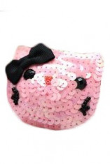 TE93-5 Accesorii pentru sani, model Hello Kitty, cu paiete foto