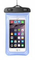 Husa subacvatica waterproof pentru telefon Blue foto