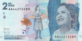COLUMBIA █ bancnota █ 2000 Pesos █ 2015 (2016) █ P-458 █ UNC █ necirculata