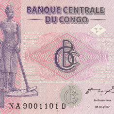 CONGO █ bancnota █ 200 Francs █ 2007 █ P-99a █ G&D █ UNC █ necirculata