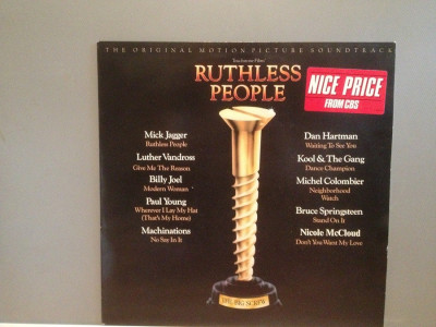 RUTHLESS PEOPLE - SOUNDTRACK :M.Jagger/B.Springsteen.. (1986/CBS/RFG) - Vinil/NM foto