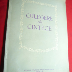 Culegere de Cantece-Partituri si text -Ed.1956 -Comitetul Femeilor Democrate RPR
