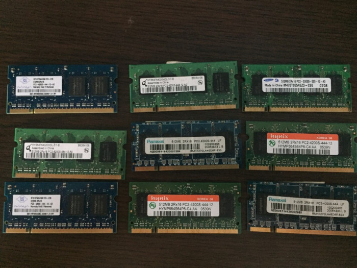 Memorii laptop DDR2 512MB SAMSUNG / HYNIX
