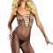 Z100 Lenjerie sexy stil bodystocking, cu decolteu adanc