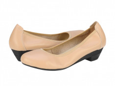 Pantofi piele casual dama Eldemas Donna apricot 2062APRICOT foto