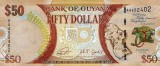 GUYANA █ bancnota █ 50 Dollars █ 2016 █ P-41 █ COMEMORATIV █ UNC █ necirculata