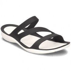 Slapi Femei Crocs Swiftwater 203998BLACKWHITE foto