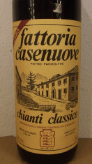 R.15-CHIANTI CLASSICO, docg, FATTORIA CASENUOVE, recoltare 1980 cl 75 GR 12 foto