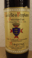 R. 28 - CHIANTI CASTELLO DI POPPIANO GUGGIARDINI, RISERVA. 1983 cl 75 gr 13 foto