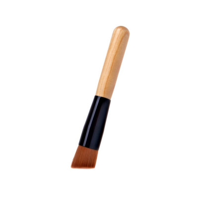AC1349-8 Pensula oblica pentru aplicarea blush-ului, cu maner de lemn foto