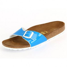 Slapi Femei Birkenstock Madrid Birko Flor Lack 439863 foto