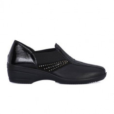 Pantofi Femei Enval Soft Naplak Nero 8983 foto