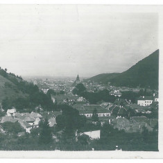 1880 - BRASOV, Panorama, Black Church - old postcard, real PHOTO - used - 1931