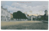 184 - Rm. VALCEA, Lahovari Market, Romania - old postcard - used - 1916, Circulata, Printata