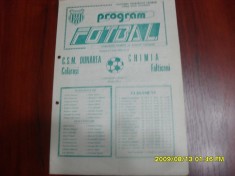 program CSM Dunarea calarasi - Chimia Falticeni