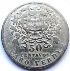 MOKAZIE , CAPUL VERDE , CABO VERDE , COLONIE PORTUGHEZA , 50 CENTAVOS 1930 foto