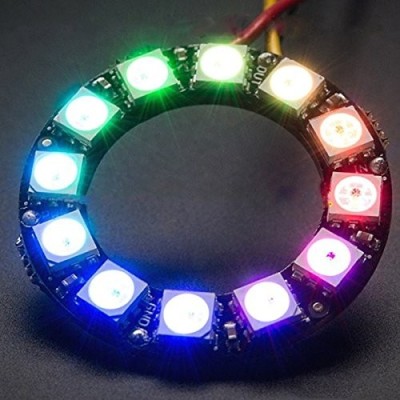 Inel cu 12 LED-uri RGB WS2812 (w.271) foto