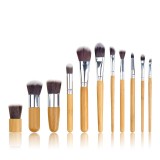 AC1344-8 Set 11 pensule de make up profesional, cu manere din bambus