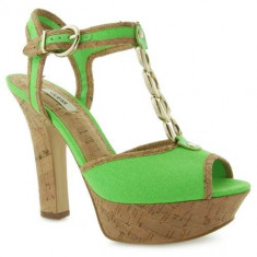 Sandale Femei Guess Paderan Sandalo Sandal Fabri Green FL2PADFAB03GREEN foto