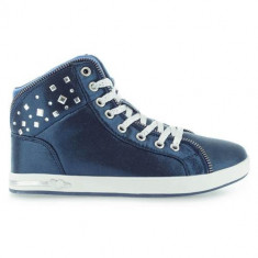 Tenisi Copii Skechers Shoutouts Zipsters Navy 84301LNVY foto