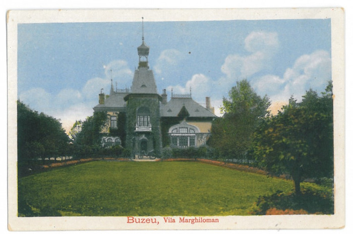 1947 - BUZAU, Vila Marghiloman, Romania - old postcard - used - 1917