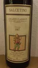 R.17-CHIANTI CLASSICO, docG, SALCETINO, recoltare 1987 cl 75 GR 12 foto