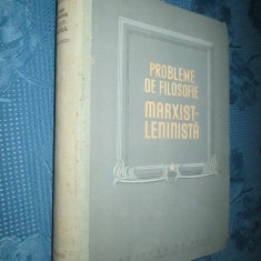 Academia de Stiinte URSS-Probleme de filozofie marxist- leninista-anul 1950.