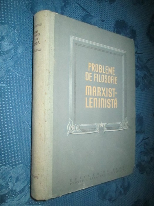 3790-Academia de Stiinte URSS-Probleme de filozofie marxist- leninista-anul 1950