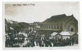 1090 - HUSI, Vaslui, Market, Ethnics - old postcard, real PHOTO - used - 1936