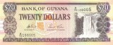 GUYANA █ bancnota █ 20 Dollars █ 2006 █ P-30d █ semnatura 13 █ UNC █ necirculata