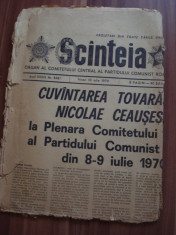 Ziarul &amp;quot;Scanteia &amp;quot; - 10 iulie -1970 foto