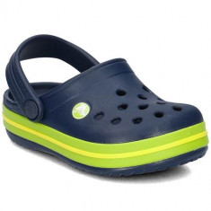 Slapi Copii Crocs Crocband Clog 204537NAVYVOLTGREEN foto