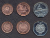 GUYANA █ SET COMPLET DE MONEDE █ 1, 5, 10 Dollars █ 2007-2008 █ UNC, America Centrala si de Sud