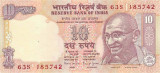 INDIA █ bancnota █ 10 Rupees █ 1996 █ P-89j █ P █ UNC █ necirculata