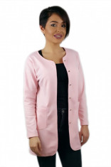 BL805-5 Cardigan casual cu nasturi, buzunare mari si maneci treisfert foto